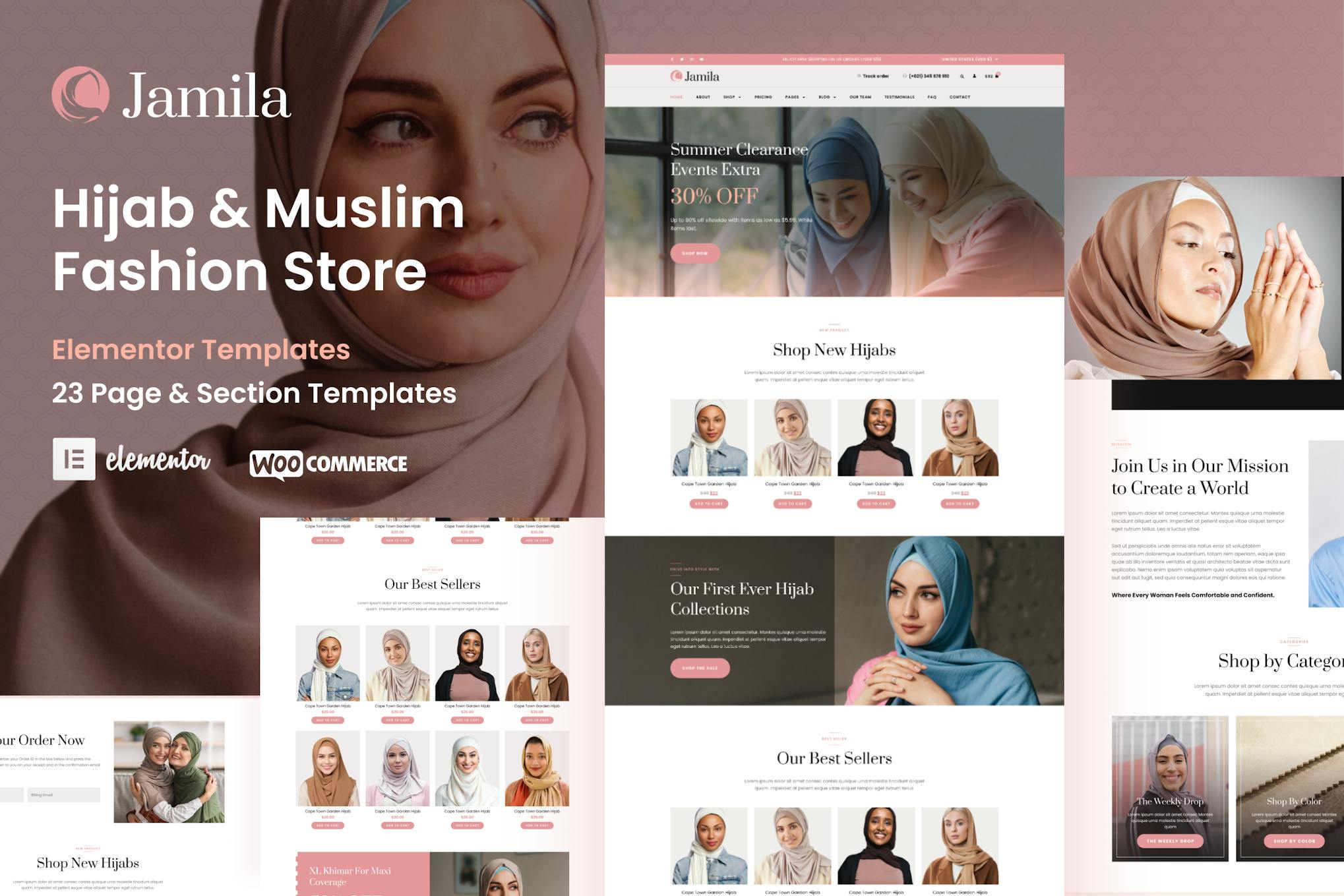 Download Jamila - Hijab & Muslim Fashion Store Elementor Pro Template Kit