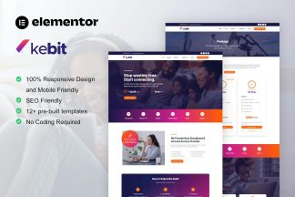 Download Kebit - Broadband & Internet Service Provider Elementor Pro Template Kit