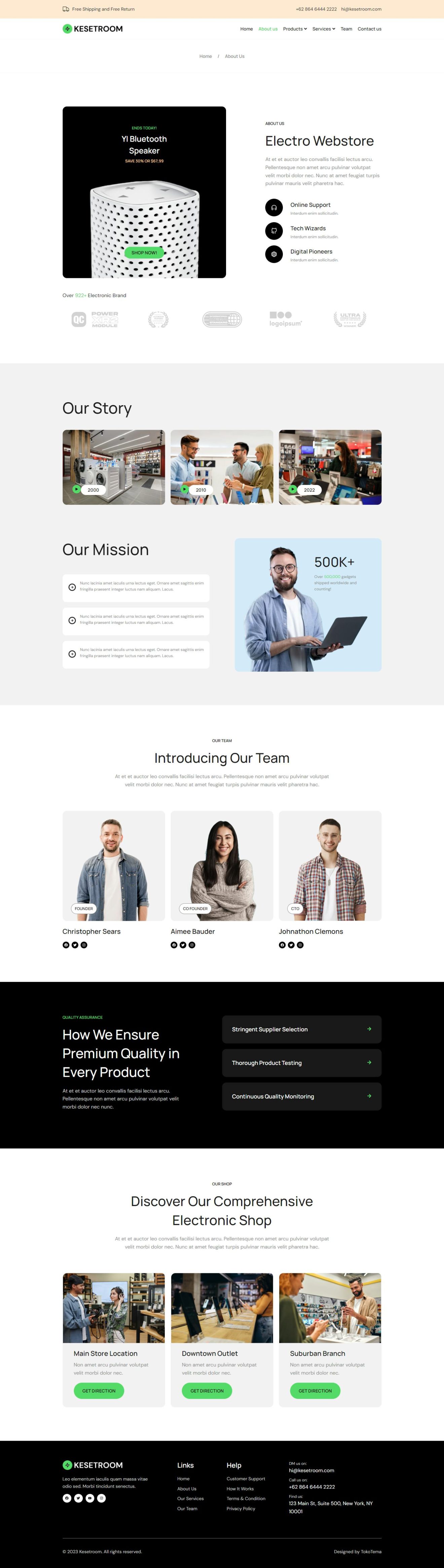 Download Kesetroom - Electronic Business Elementor Template Kit