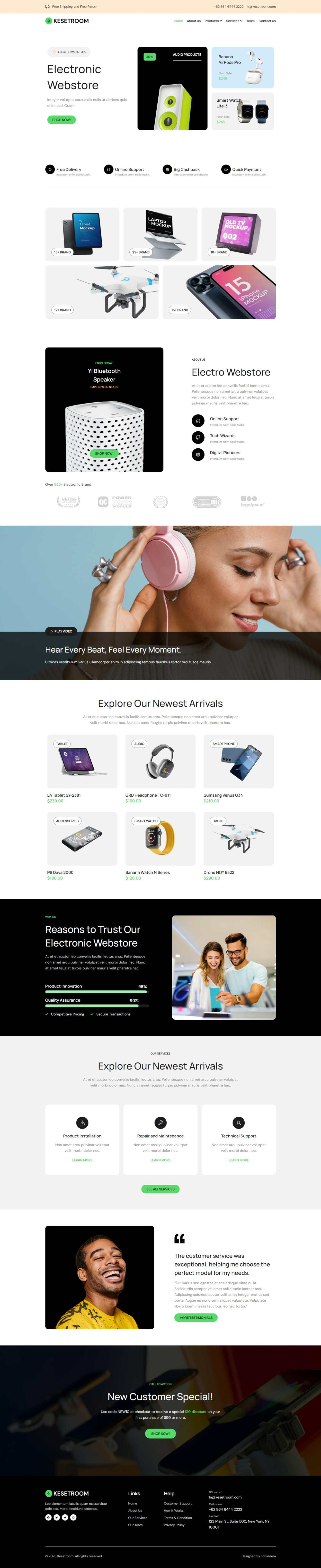 Download Kesetroom - Electronic Business Elementor Template Kit