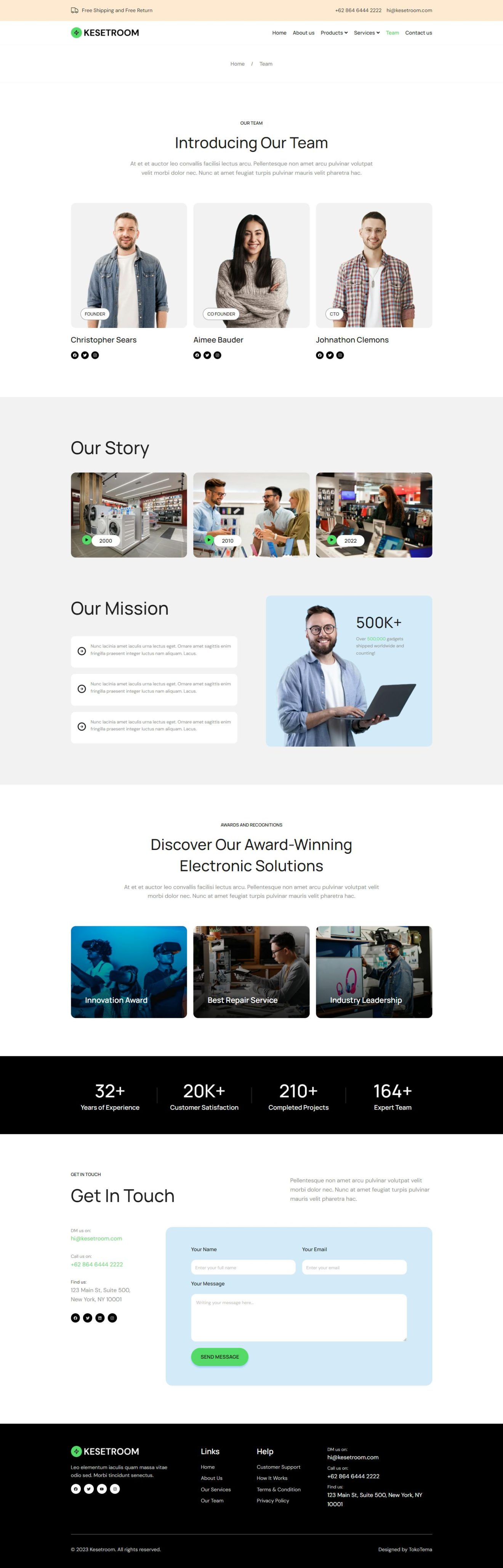 Download Kesetroom - Electronic Business Elementor Template Kit