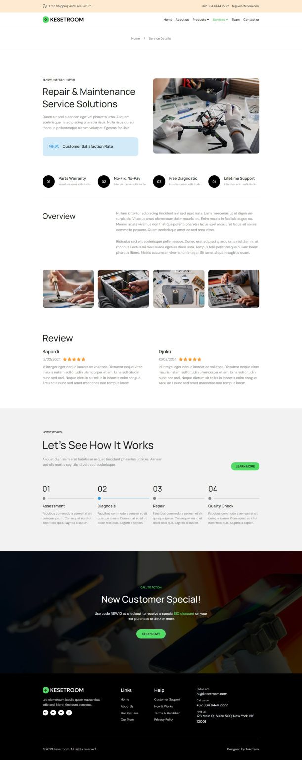 Download Kesetroom - Electronic Business Elementor Template Kit