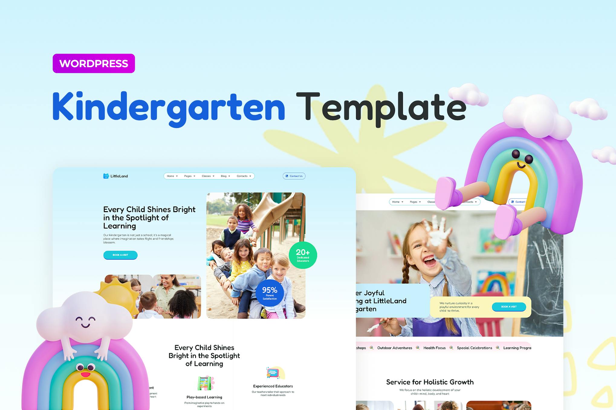 Download LittleLand – Kindergarten Template Elementor Pro Template Kit