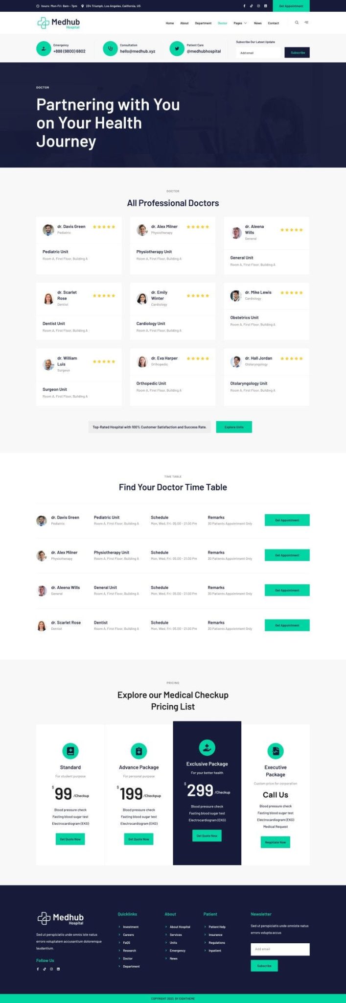 Download MedHub - Hospital & Medical Elementor Template Kit