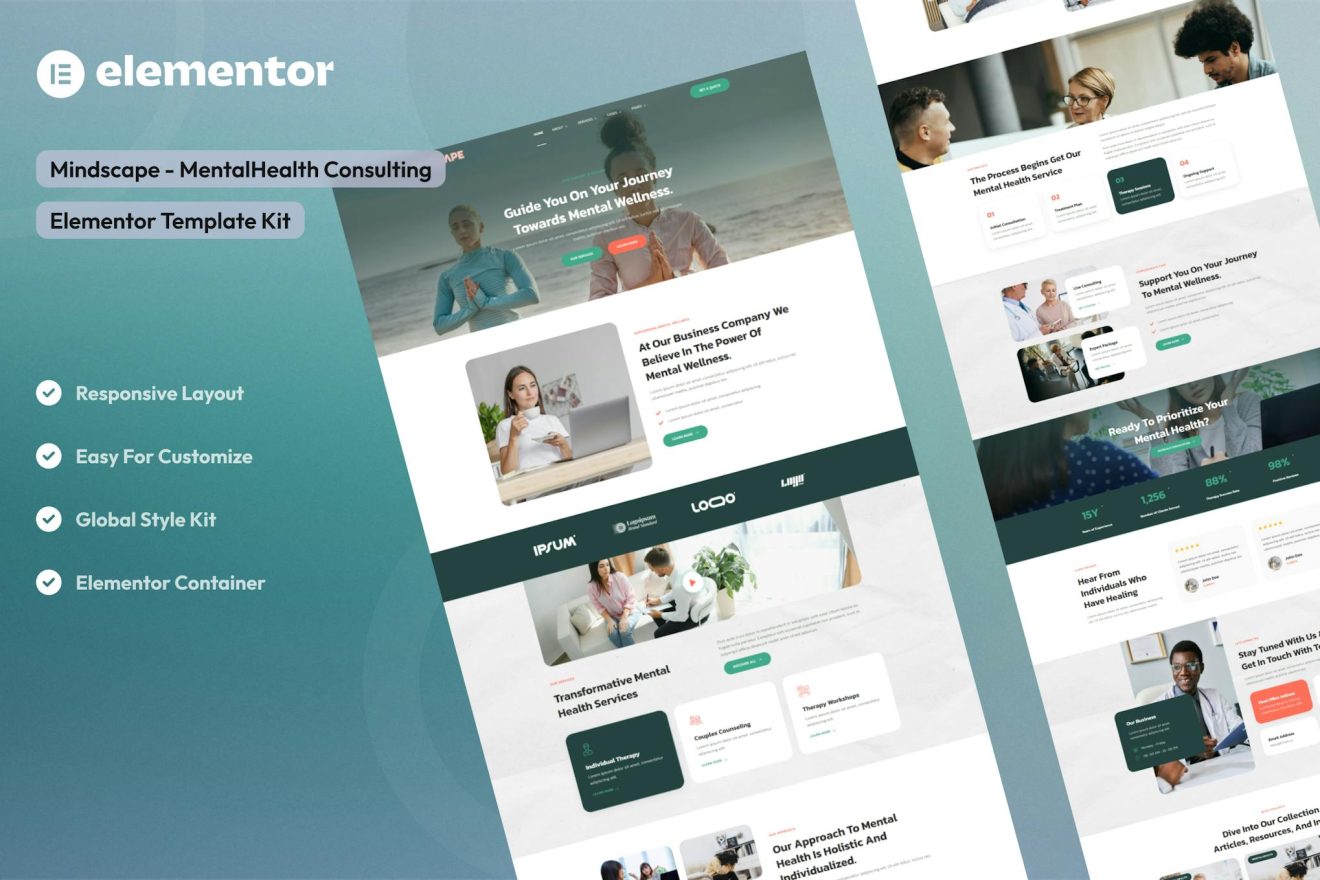 Download Mindscape - Mental Health Consulting Elementor Template Kit