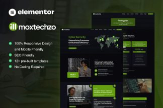 Download MoxTechzo - Tech Company & IT Service Elementor Template Kit