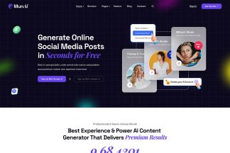 Download MunAi - AI Writer & Copywriting WordPress Theme ai, ai content, ai copywriting, AI Landing, ai writer, chatbot, chatgpt, content generator, content