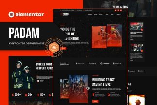 Download Padam - Firefighter Departement Elementor Template Kit