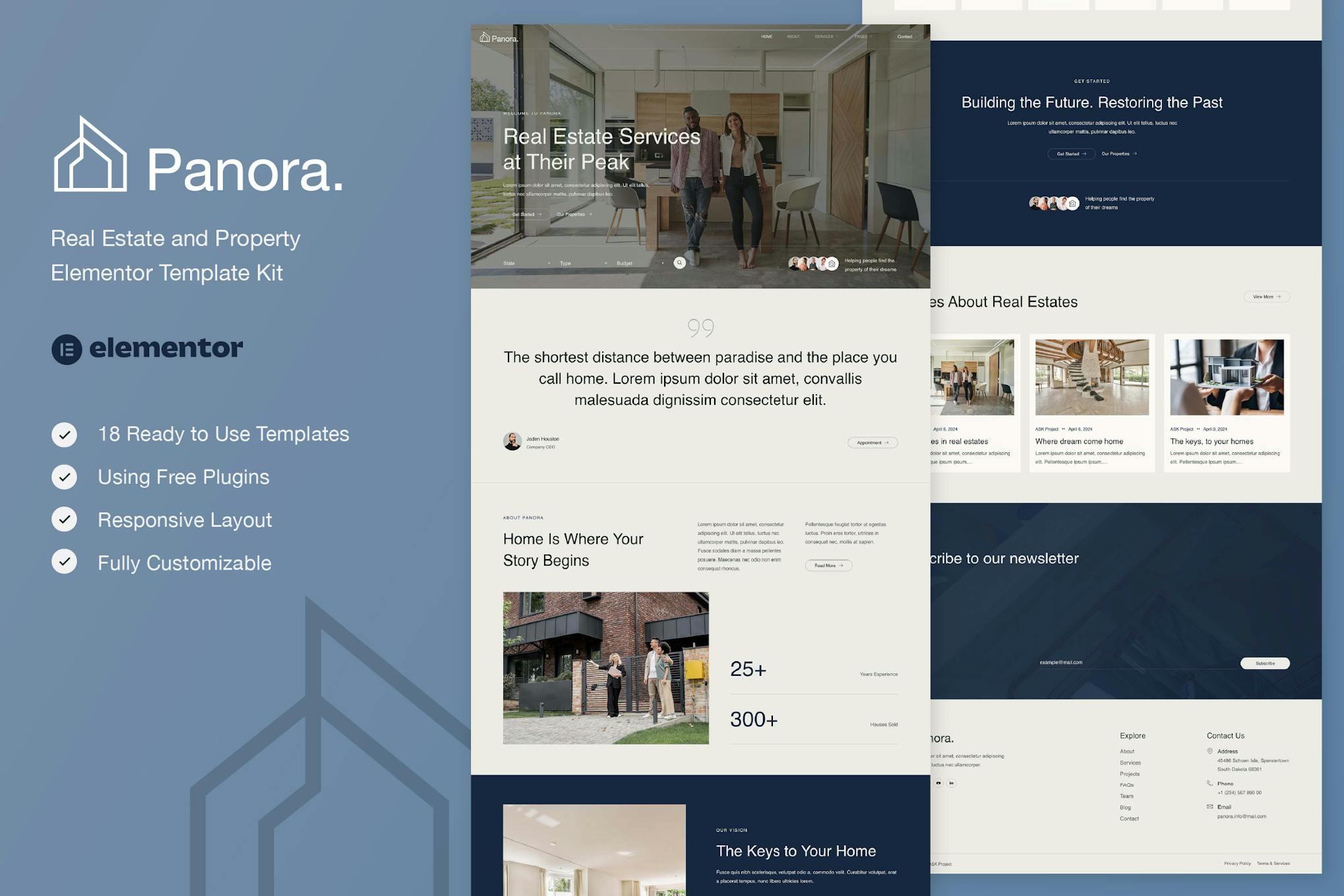 Download Panora - Real Estate & Property Elementor Template Kit