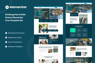 Download Parees - Kindergarten & Kids School Elementor Template Kit