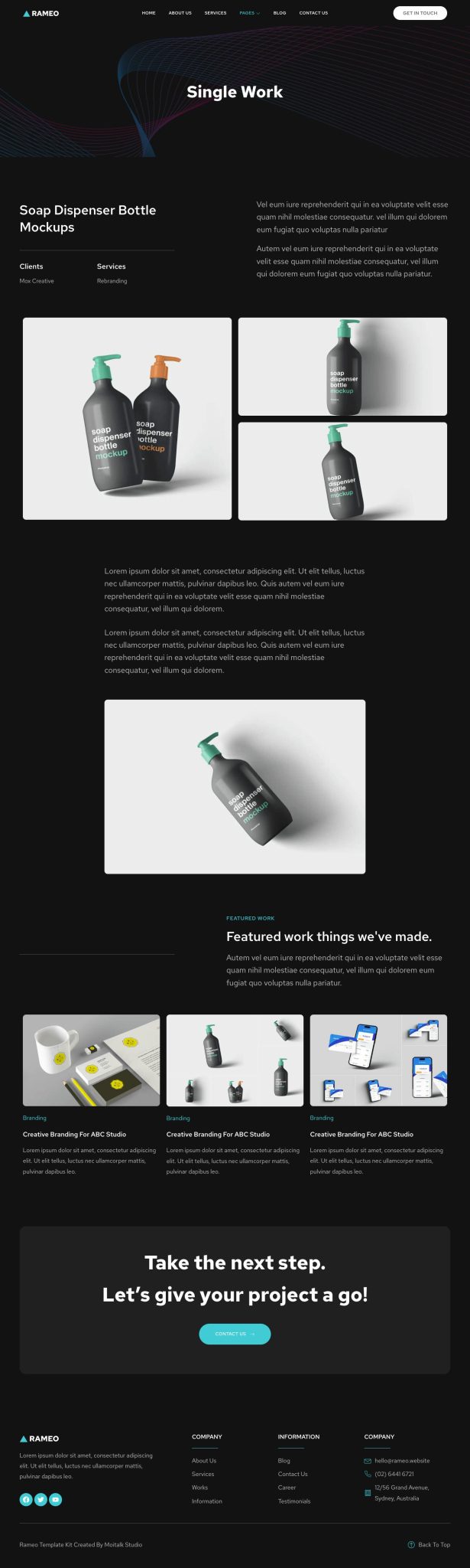 Download Rameo - Dark Digital Agency Elementor Template Kit