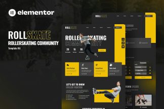 Download Rollskate - Rollerskating Community Elementor Template Kit