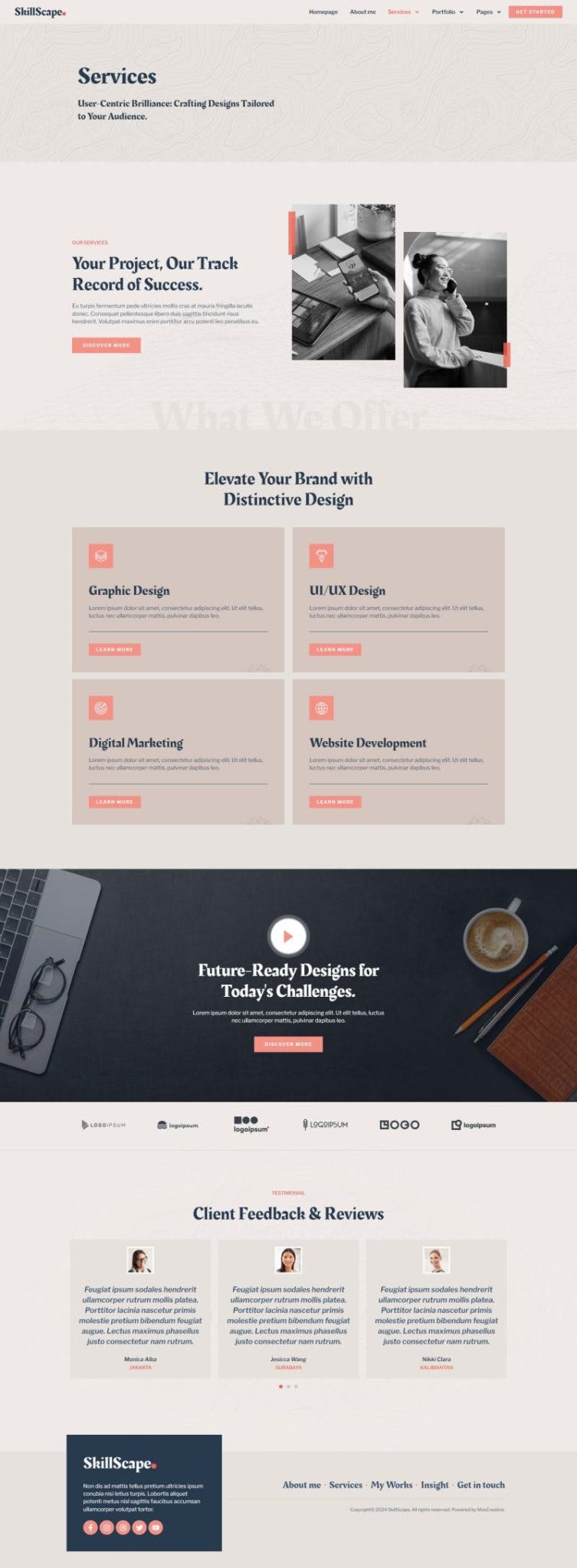 Download SkillScape - Creative Agency & Portfolio Elementor Template Kit