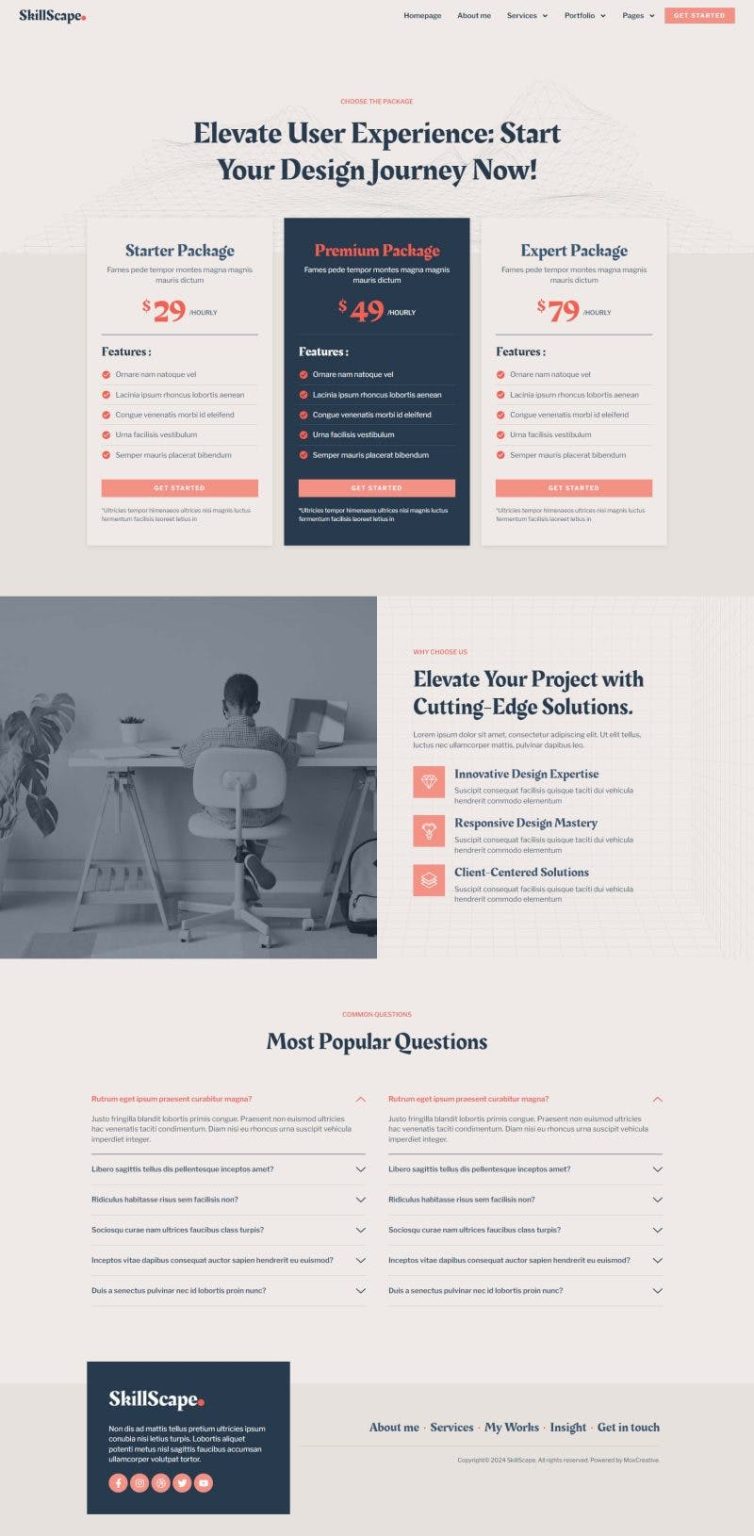 Download SkillScape - Creative Agency & Portfolio Elementor Template Kit