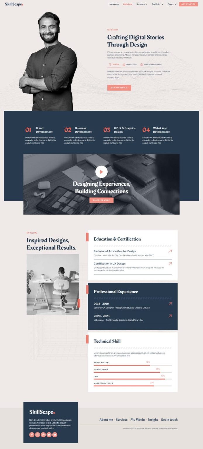 Download SkillScape - Creative Agency & Portfolio Elementor Template Kit