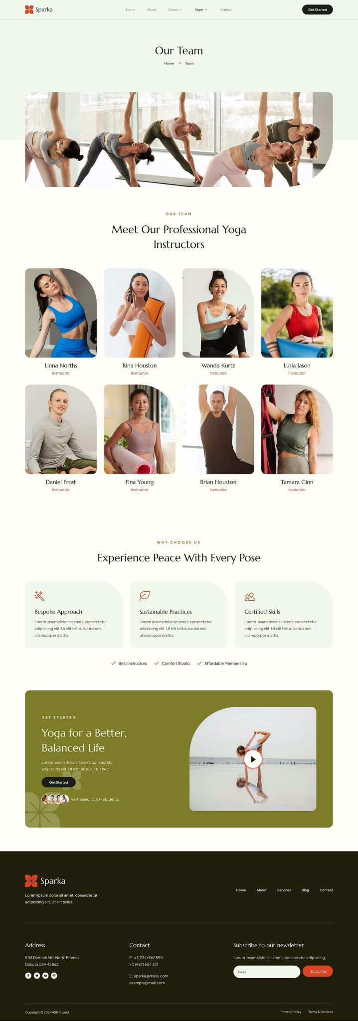 Download Sparka - Yoga Studio & Meditation Elementor Template Kit