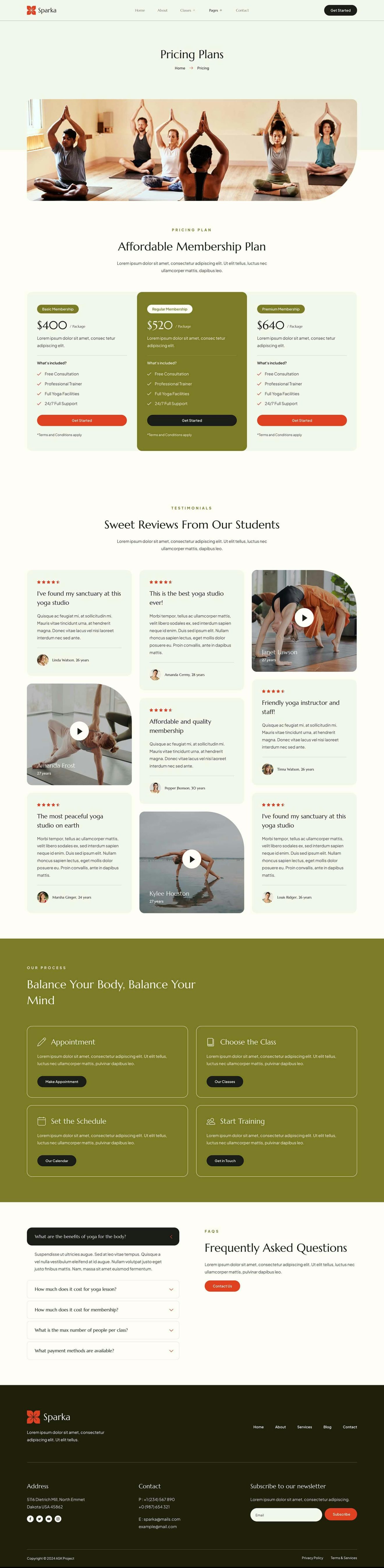 Download Sparka - Yoga Studio & Meditation Elementor Template Kit