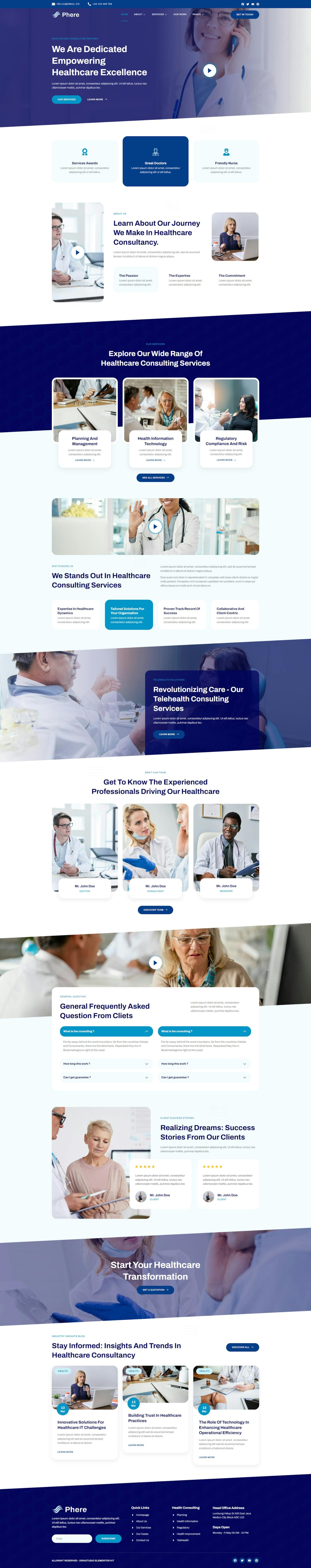 Download Sphere - Healthcare Consulting Elementor Template Kit