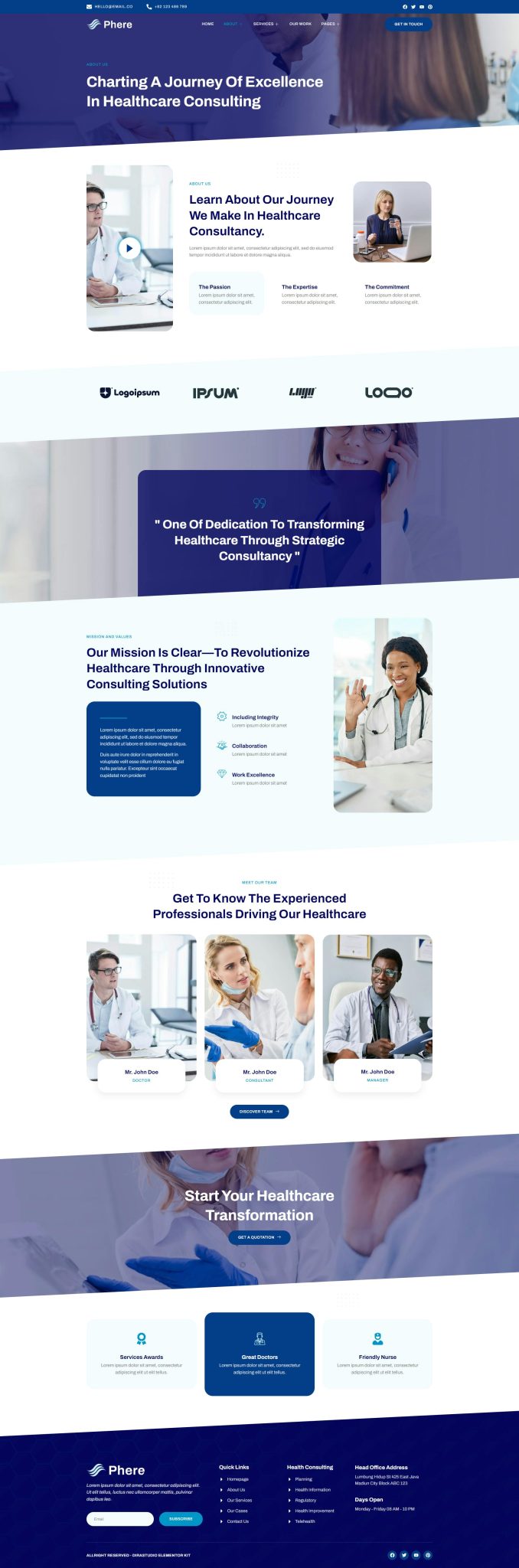 Download Sphere - Healthcare Consulting Elementor Template Kit