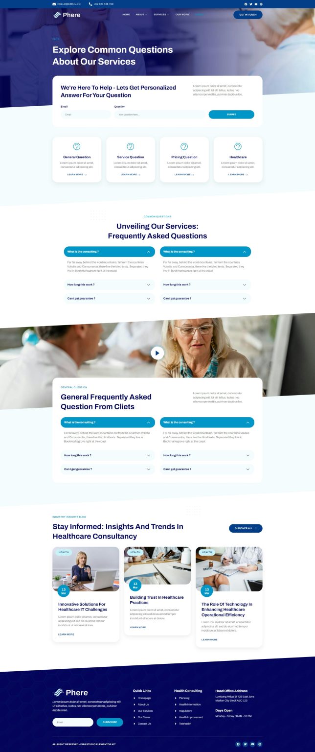 Download Sphere - Healthcare Consulting Elementor Template Kit