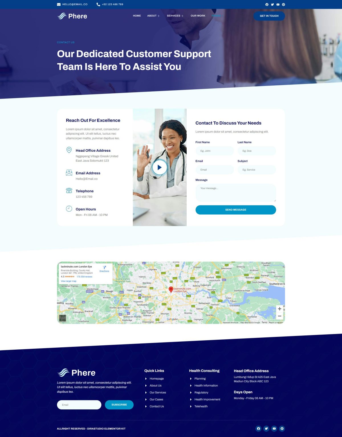 Download Sphere - Healthcare Consulting Elementor Template Kit