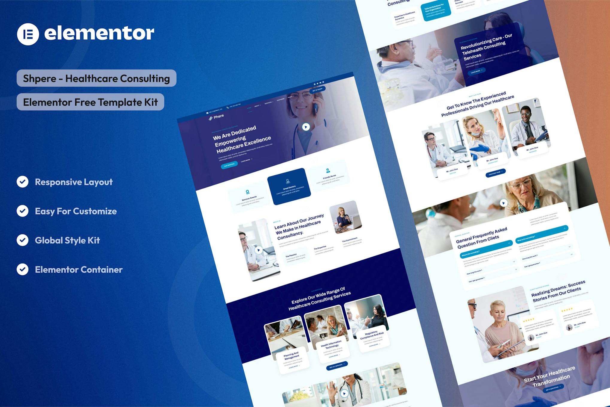 Download Sphere - Healthcare Consulting Elementor Template Kit