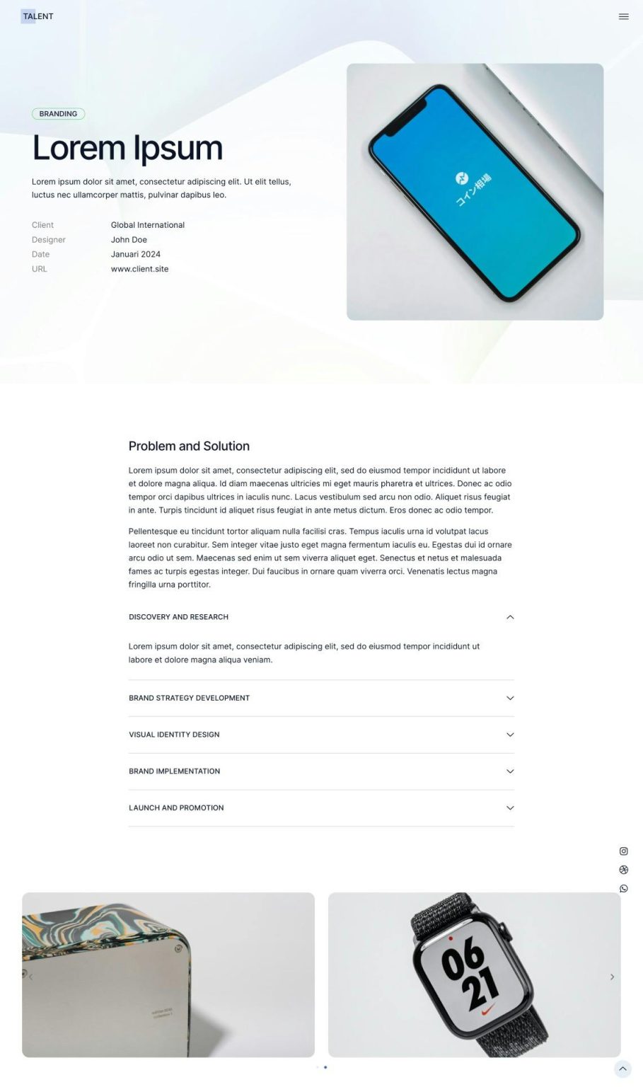 Download Talent - Personal Portfolios & Resume Elementor Template Kit