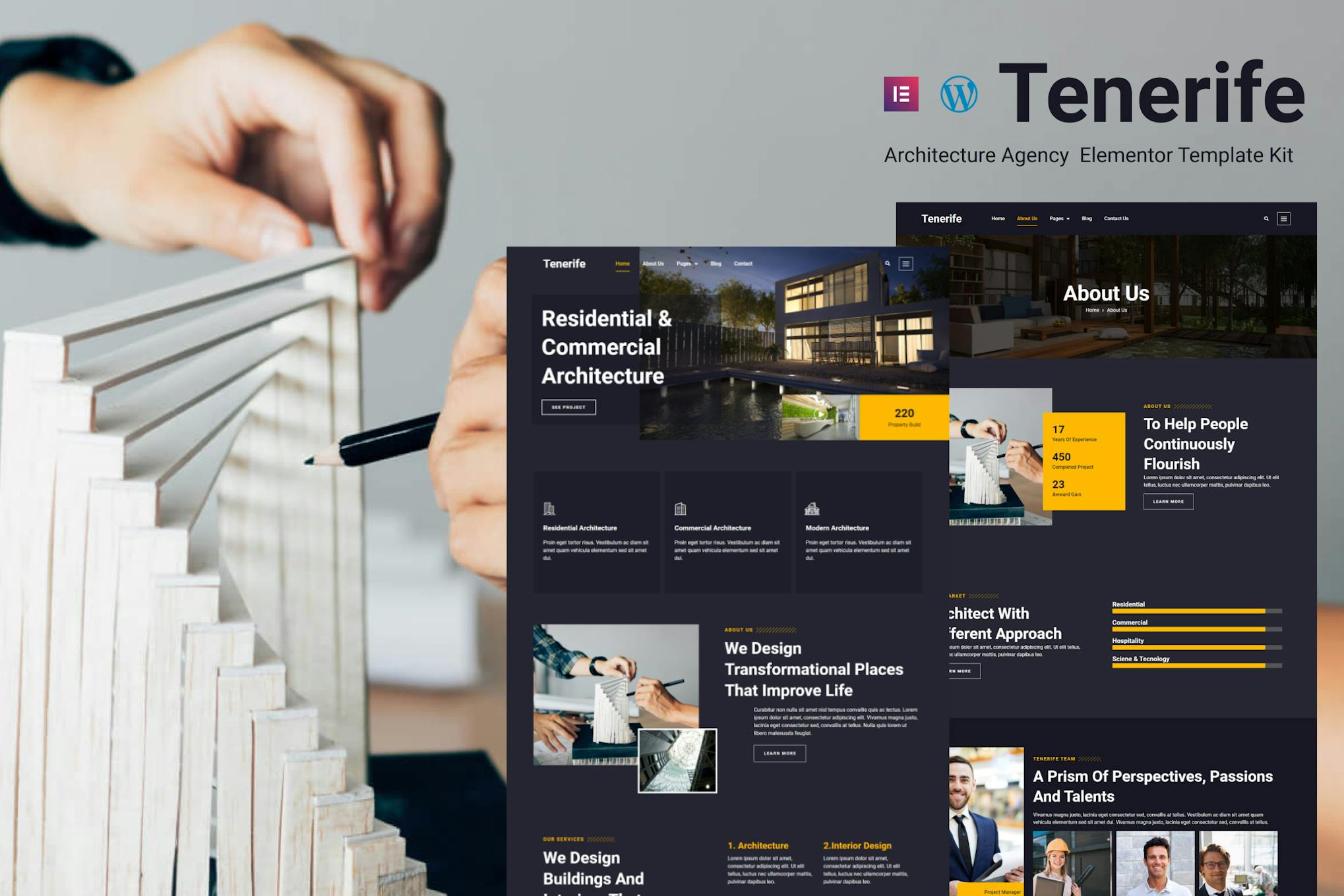 Download Tenerife - Architecture Agency Elementor Pro Template Kit