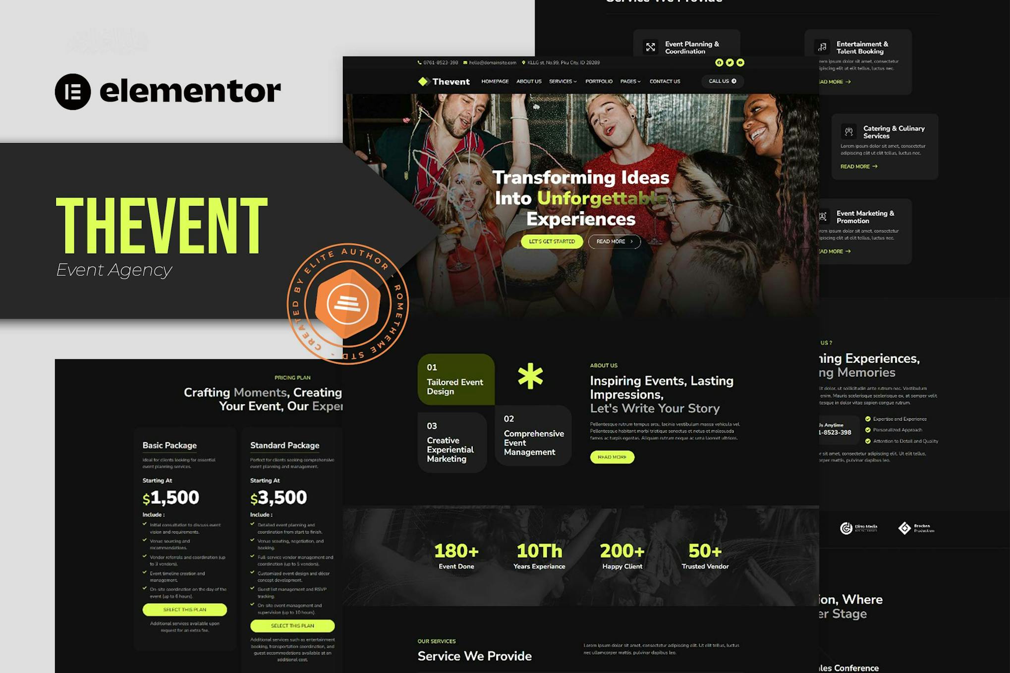 Download Thevent - Event Agency Elementor Template Kit