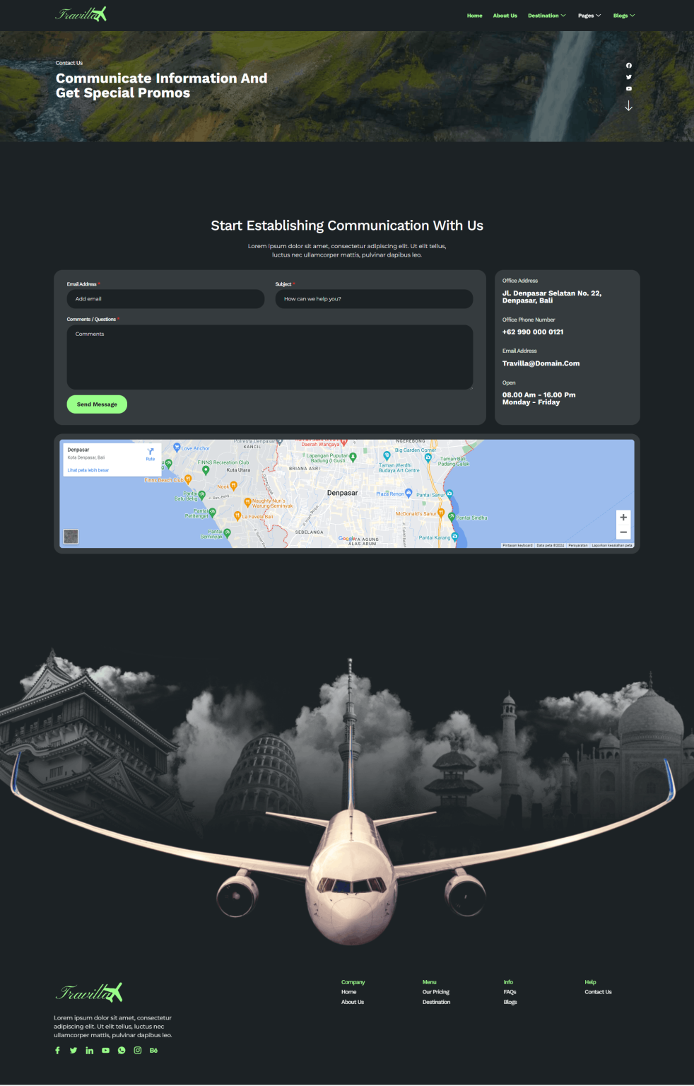 Download Travilla - Travel & Accommodation Elementor Template Kit