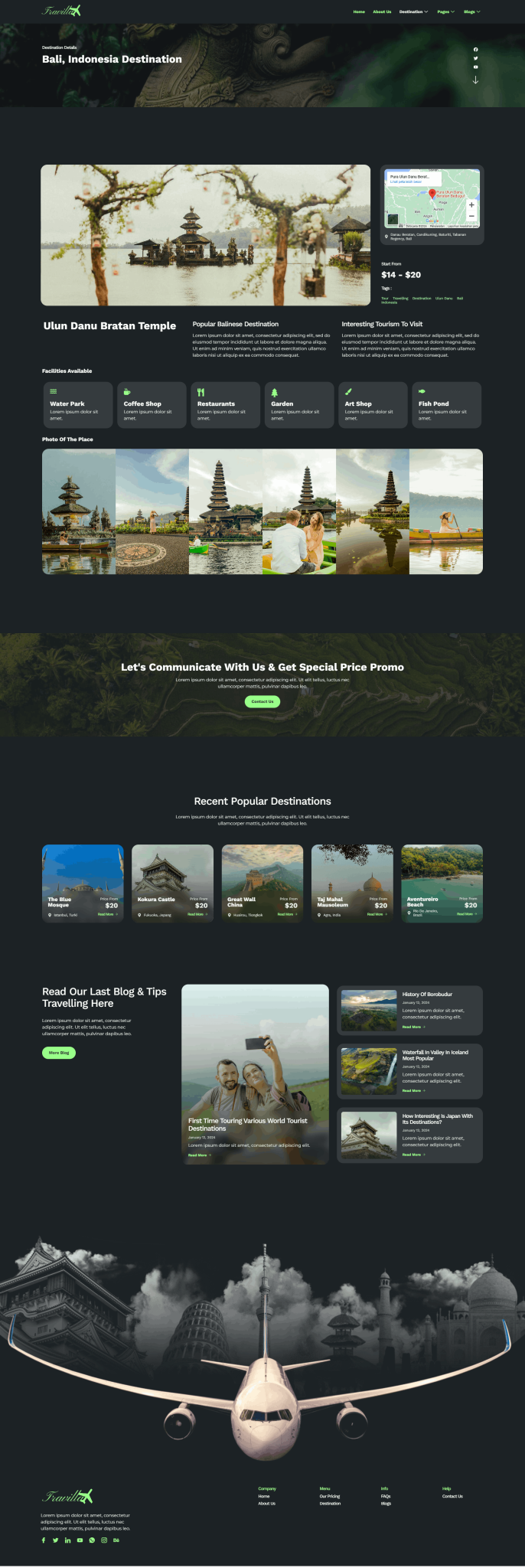 Download Travilla - Travel & Accommodation Elementor Template Kit