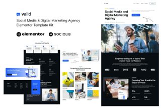 Download Valid - Social Media & Digital Marketing Agency Elementor Template Kit