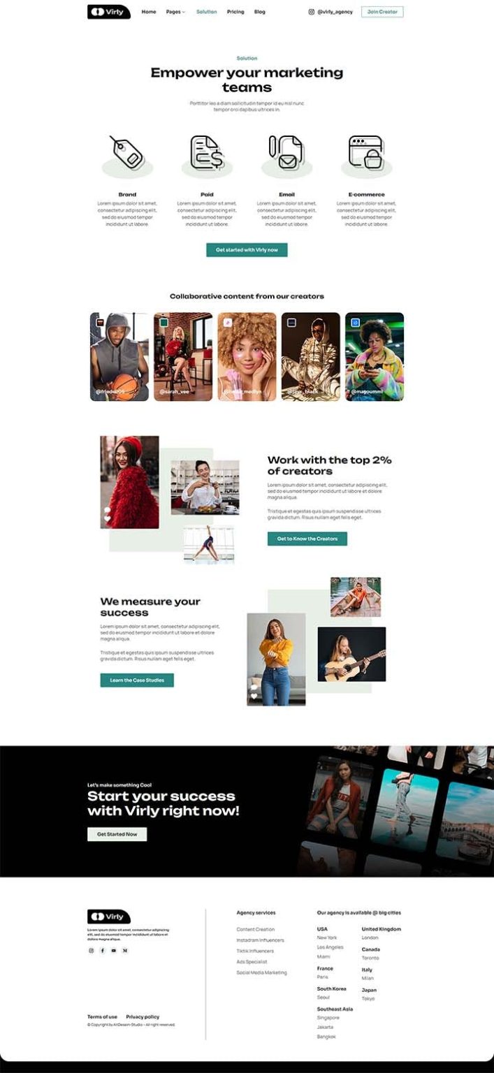 Download Virly - Influencer Marketing Agency Elementor Template Kit