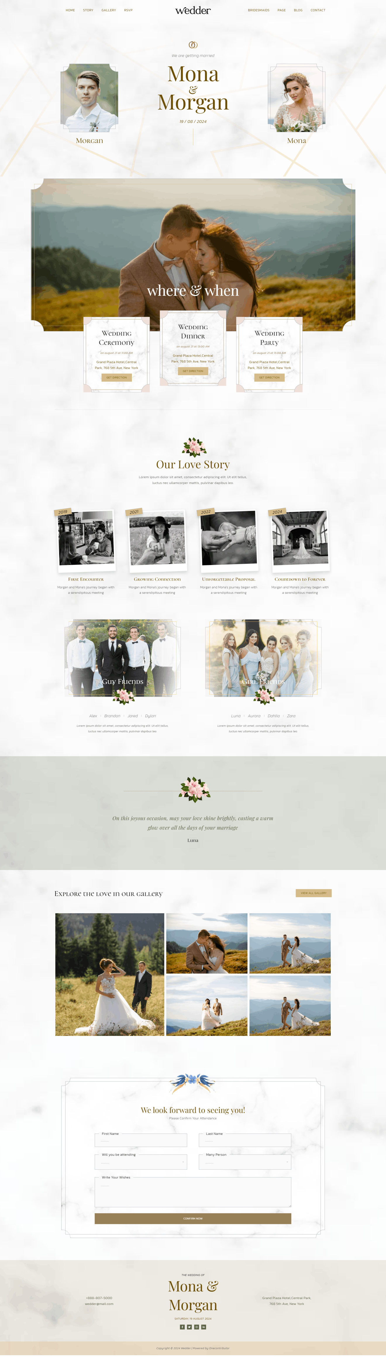 Download Wedder - Wedding Invitation Elementor Template Kit