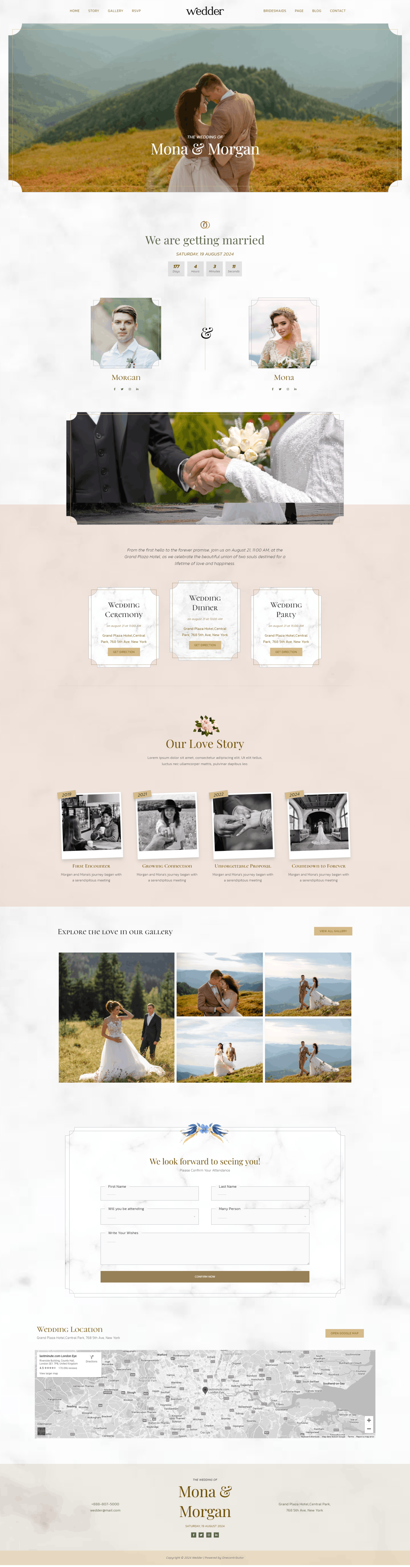 Download Wedder - Wedding Invitation Elementor Template Kit