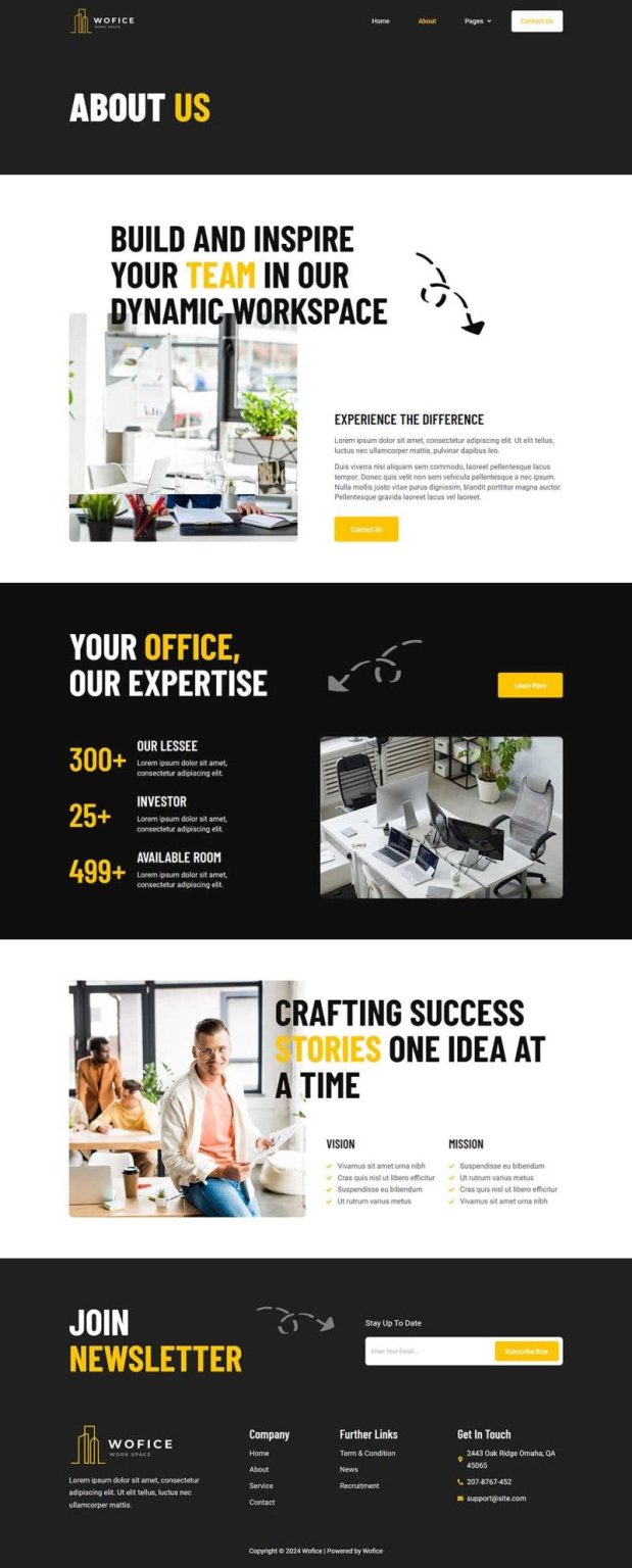 Download Wofice - Workspace & Office Elementor Template Kit