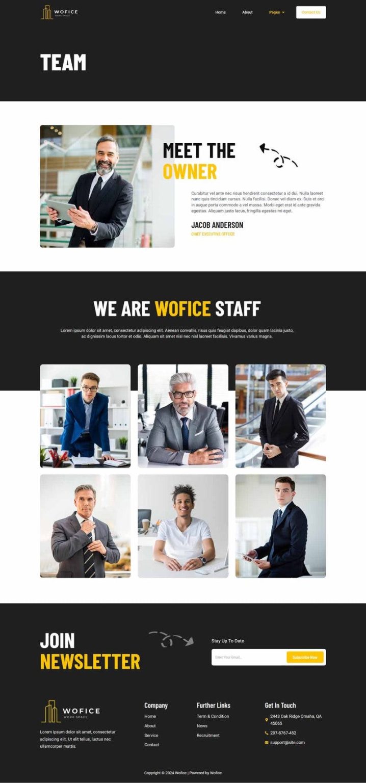 Download Wofice - Workspace & Office Elementor Template Kit