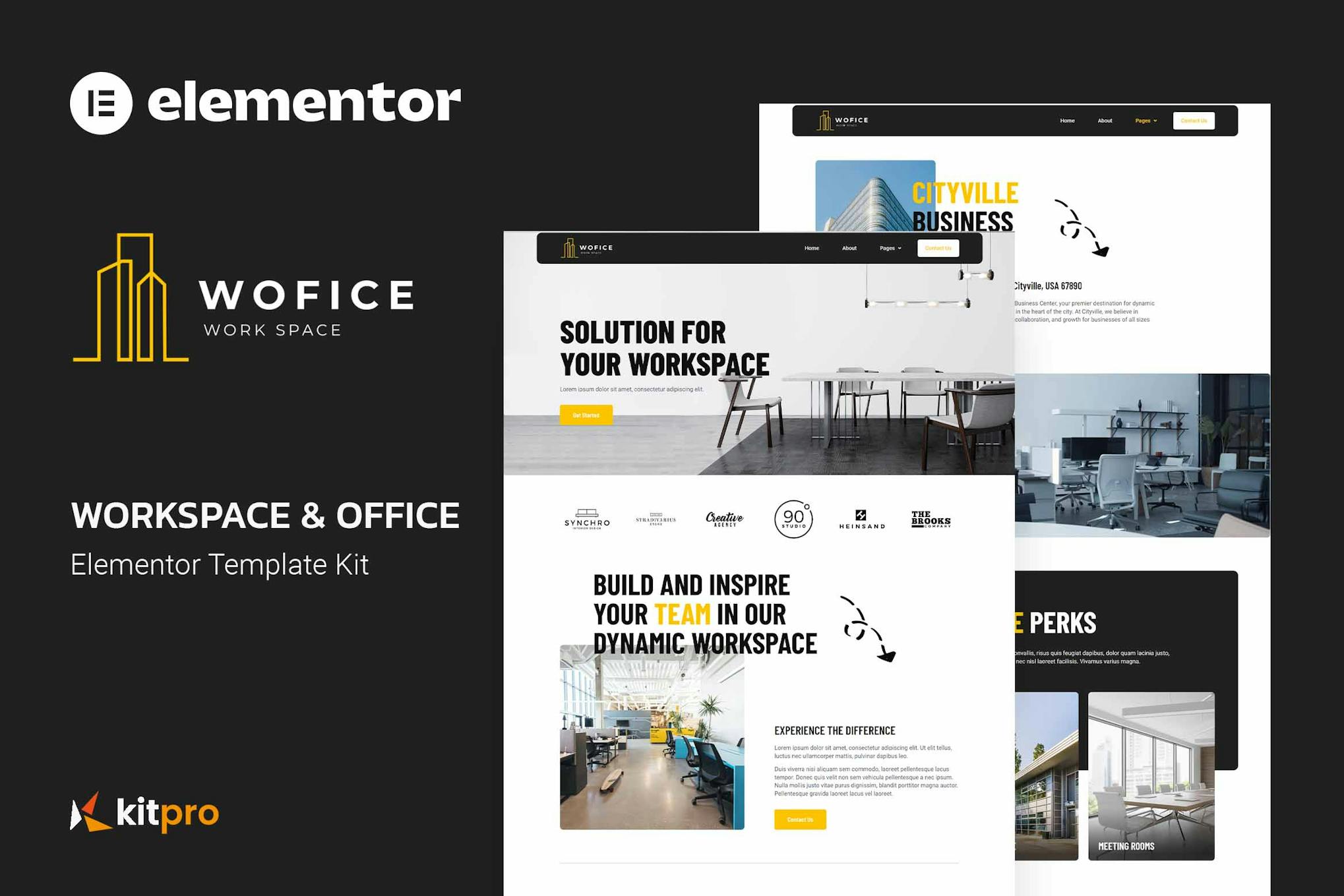 Download Wofice - Workspace & Office Elementor Template Kit