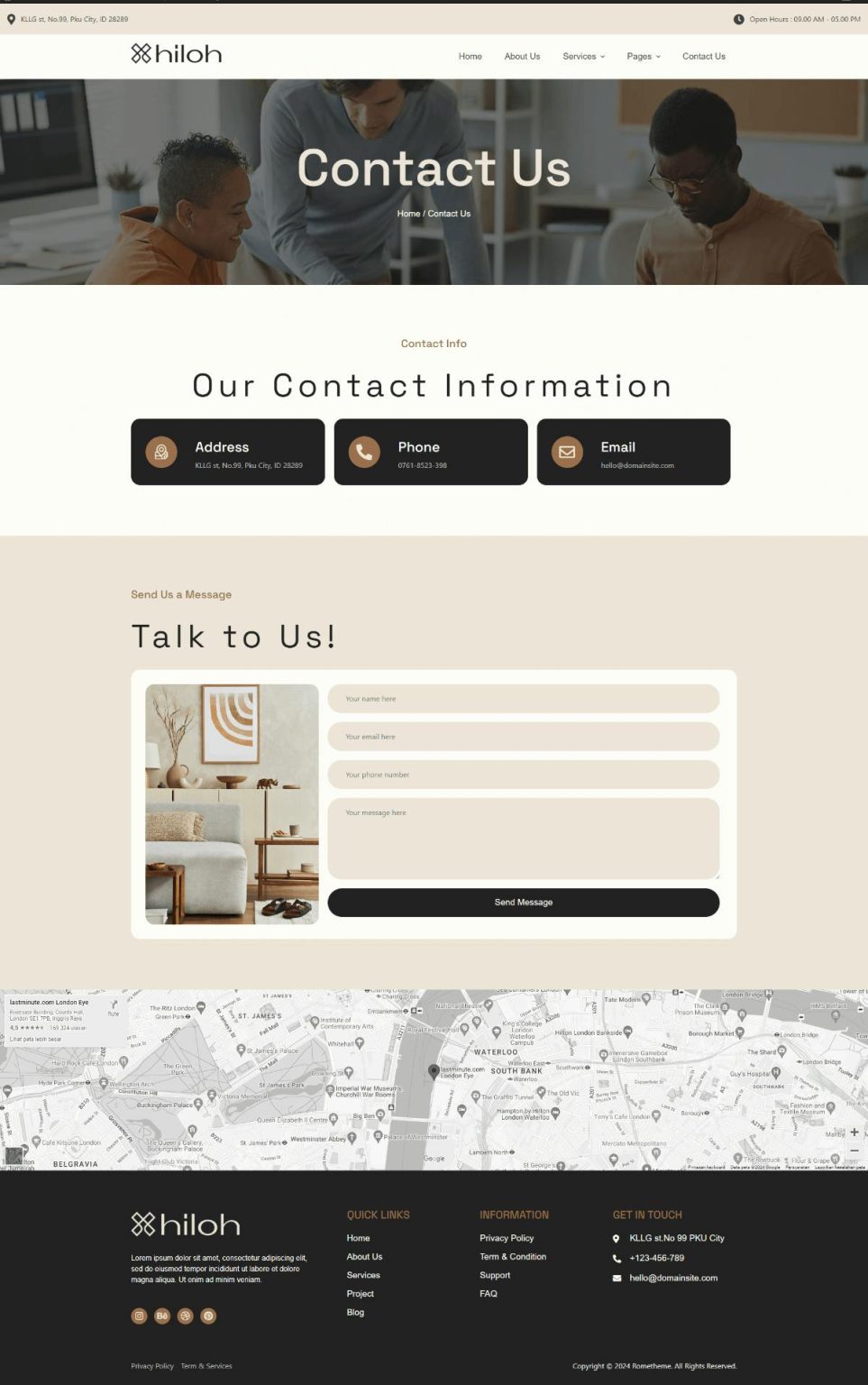 Download Xhiloh - Interiors & Architecture Elementor Template Kit