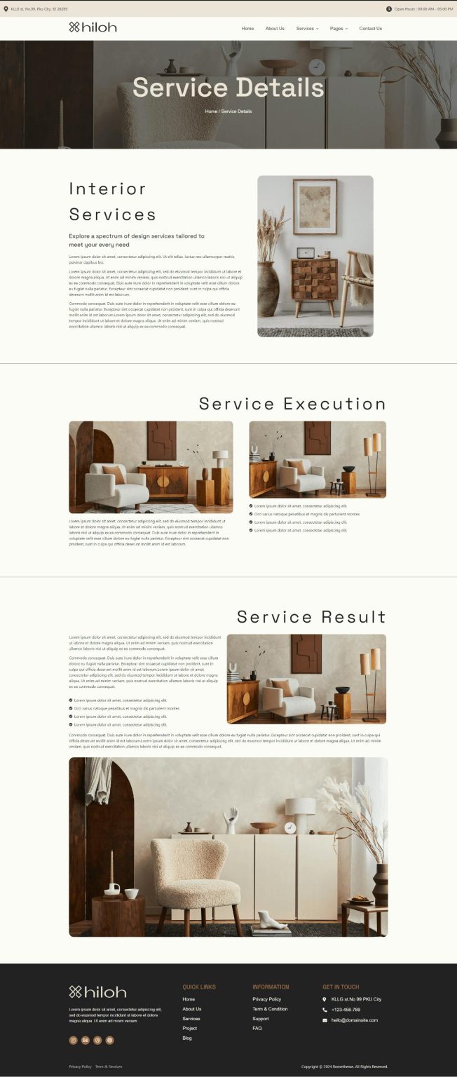 Download Xhiloh - Interiors & Architecture Elementor Template Kit