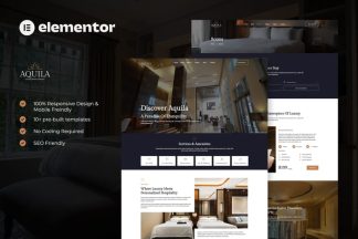 Download Aquila - Luxury Hotel & Resort Elementor Template