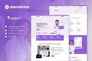 Download Avida - Health & Medical Elementor Template Kit