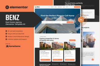 Download Benz - Real Estate Elementor Template Kit