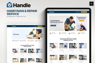 Download Handle - Handyman & Repair Service Elementor Template Kit