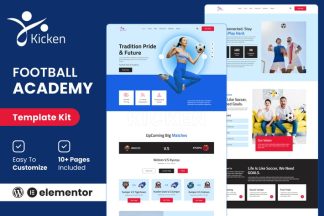 Download Kicken - Football & Sports Academy Elementor Template Kit