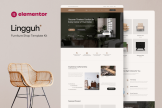 Download Lingguh - Furniture Ecommerce Elementor Template Kit