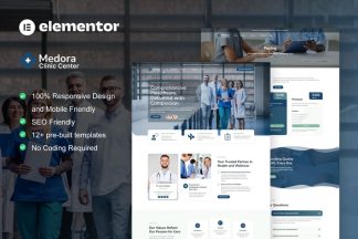 Download Medora - Medical Clinic Services Elementor Template Kit