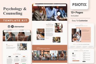 Download Psiotix - Psychologist & Hypnotherapy Elementor Templates