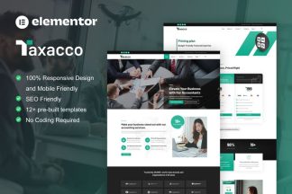 Download Taxacco - Accounting Firm Elementor Pro Template Kit