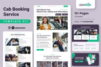 Download Uberbuk – Taxi Company & Online Cab Service Elementor Template Kit